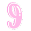pink number9 bubble Slack emoji