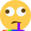 rainbow drool Slack emoji
