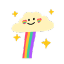 rainbow cloud Slack emoji