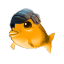 fish hair Slack emoji