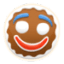 gingerbread head Slack emoji