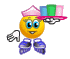 skating waitress Slack emoji
