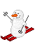 snowman skiing Slack emoji