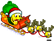 santas sleigh Slack emoji