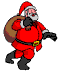 santa sneaking Slack emoji