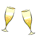 champagne toast Slack emoji