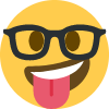 nerd silly Slack emoji