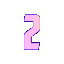 number two pink shadow Slack emoji