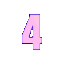 number 4 pink bold Slack emoji