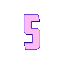 number 5 purple glow Slack emoji
