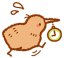 kiwi bird clock Slack emoji