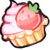 cupcake strawberry Slack emoji