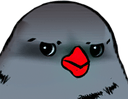annoyed bird Slack emoji