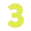 yellow number three Slack emoji