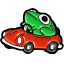 froggy car Slack emoji