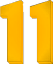 number 11 bold yellow Slack emoji