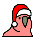 christmas parrot Slack emoji