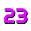 number 23 purple Slack emoji