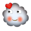 blushing cloud Slack emoji