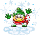 snow jump Slack emoji