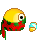 throw snowball right Slack emoji