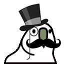 gentleman parrot Slack emoji