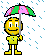 raining Slack emoji