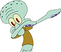 dab squidward Slack emoji