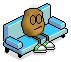 couch potato Slack emoji