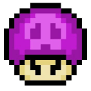 mushroom smirk purple Slack emoji