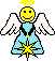 angel cyan Slack emoji