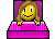 bed pink Slack emoji