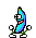 bananadance blue Slack emoji