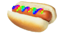 hotdog rainbowmusturd Slack emoji