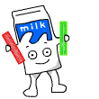 milk dancing glowsticks Slack emoji