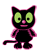 black kitty Slack emoji