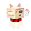 cat newspaper Slack emoji