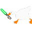 goose lightsaber Slack emoji