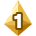 gold number one badge Slack emoji