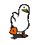 duck walking Slack emoji