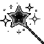 sparklewand black Slack emoji