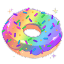 rainbow donut Slack emoji