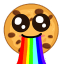 cookie rainbow vomit Slack emoji