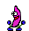 bananadance pink blue Slack emoji