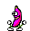 bananadance pink Slack emoji