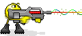 laser gun Slack emoji