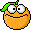 cross eyed orange Slack emoji
