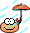 raining Slack emoji
