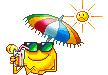 relax sun Slack emoji