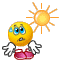 hot sun Slack emoji